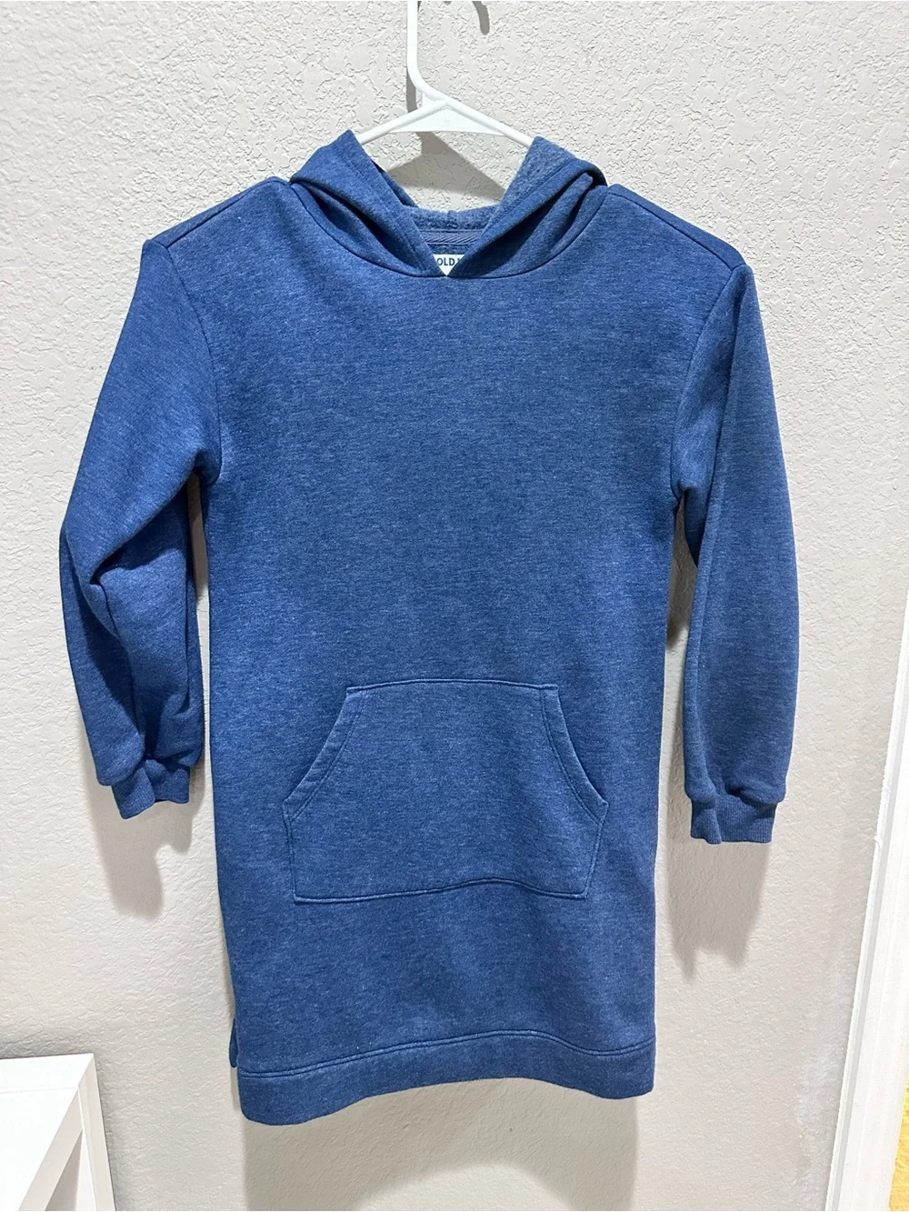 Old Navy Girls Navy Blue Hooded Sweatshirt Dress